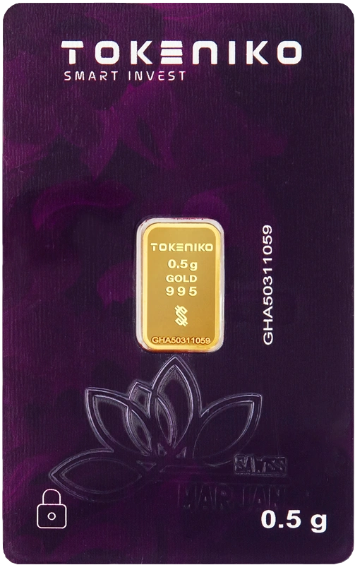 شمش طلا نیم گرمی ۲۴ عیار توکنیکو