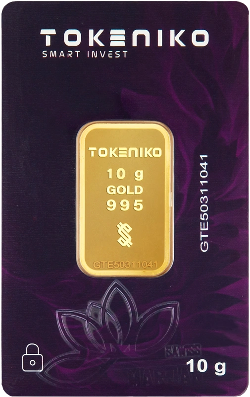 شمش طلا ۱۰ گرمی ۲۴ عیار توکنیکو