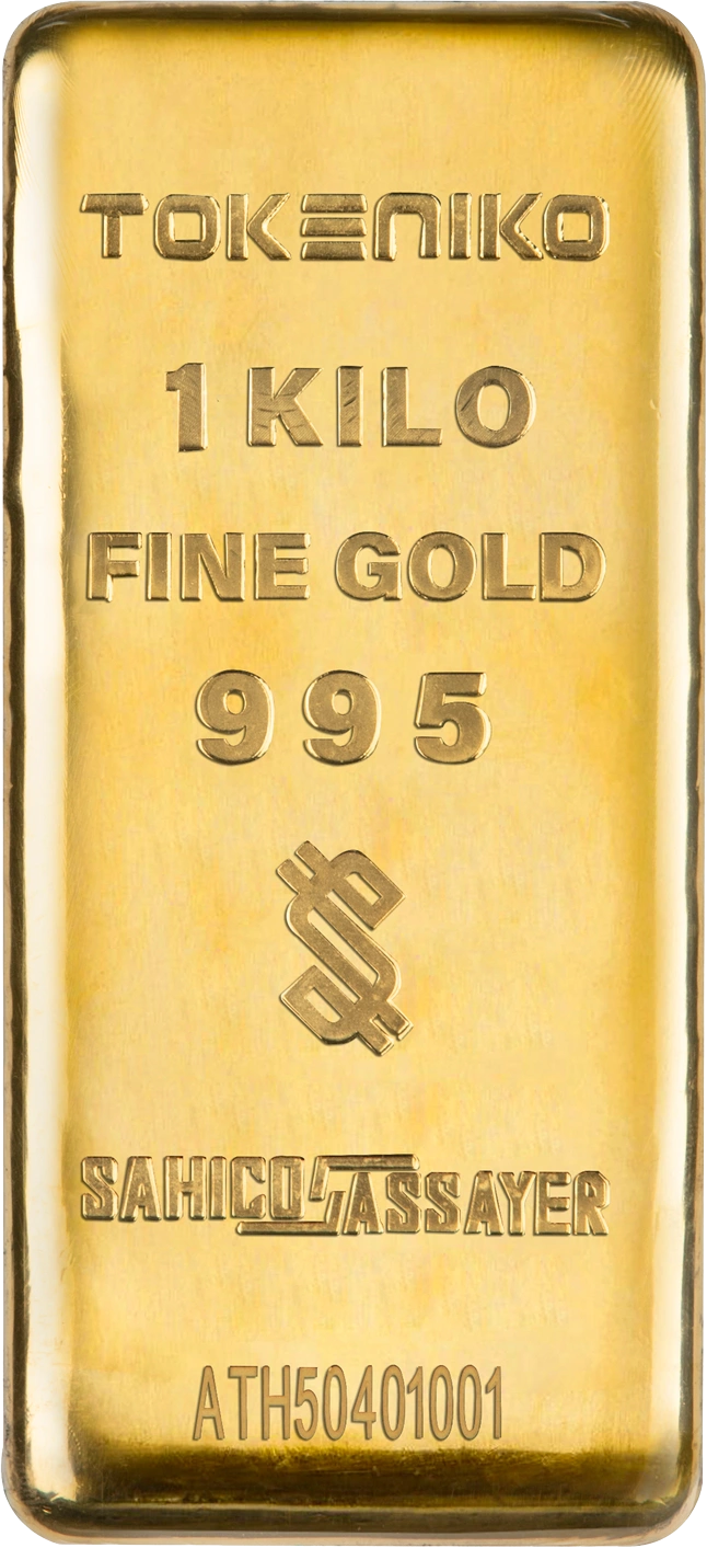 شمش طلا ۱ کیلوگرمی ۲۴ عیار توکنیکو