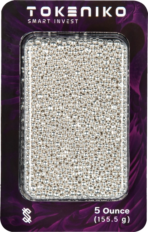 ساچمه نقره خالص ۵ اونسی توکنیکو