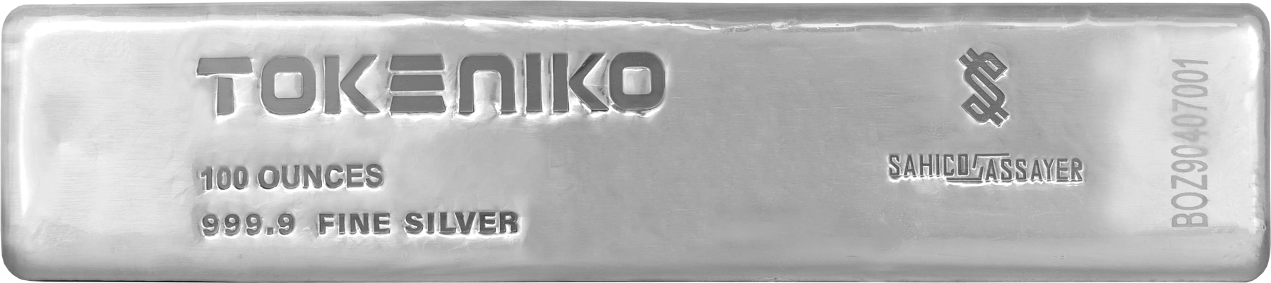 شمش نقره خالص ۱۰۰ اونسی(3110 گرمی) توکنیکو