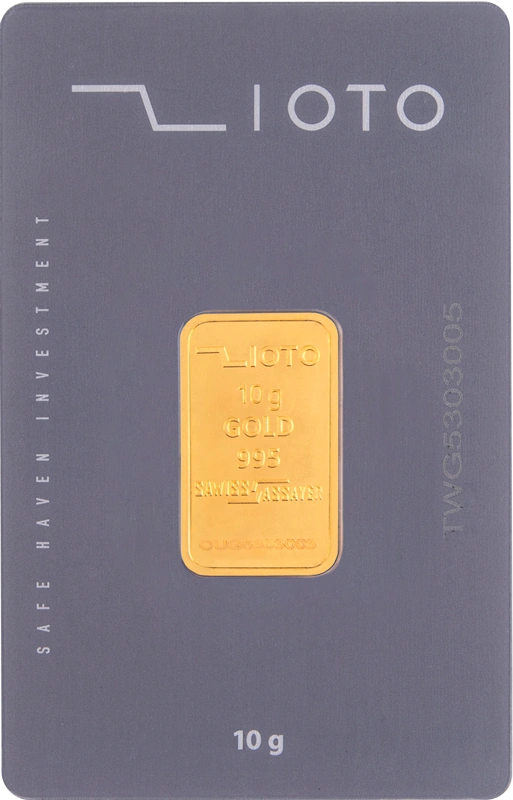 شمش طلا ۱۰ گرمی ۲۴ عیار زیوتو