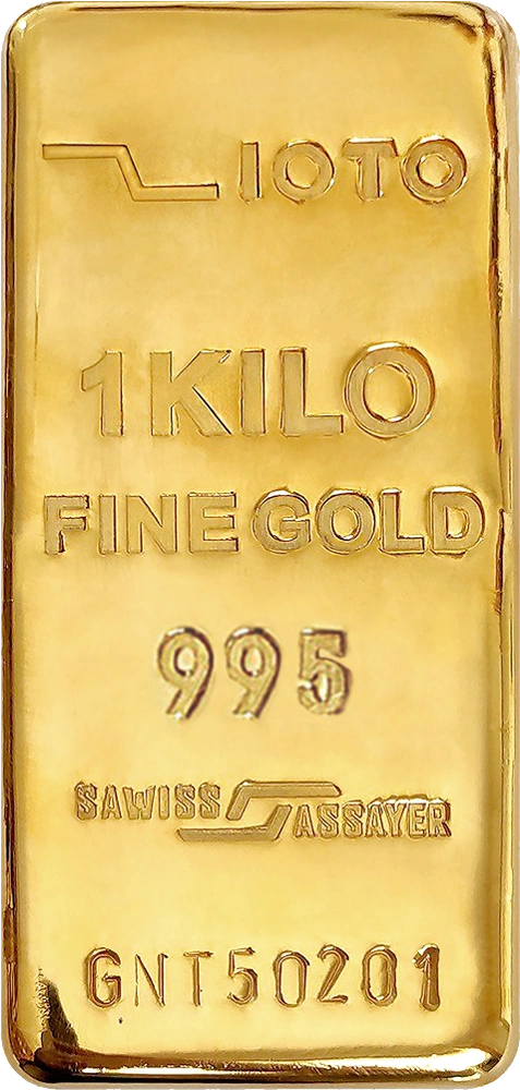 شمش طلا ۱ کیلوگرمی ۲۴ عیار زیوتو