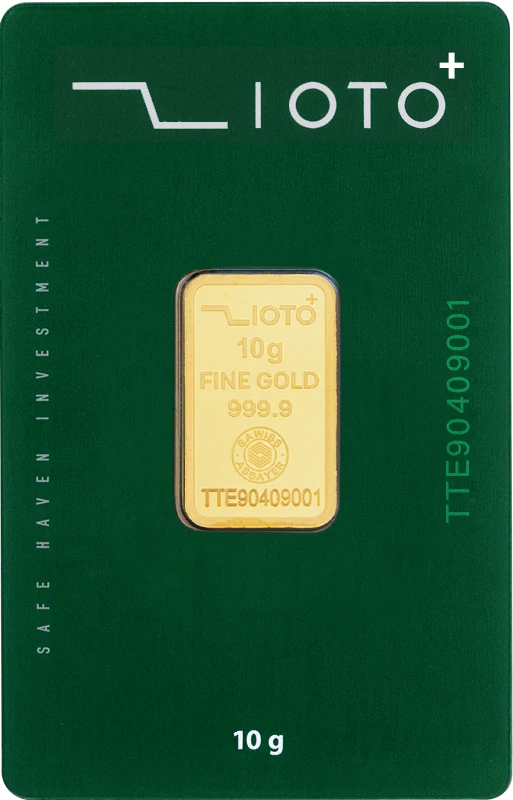 شمش طلا 10 گرمی 24 عیار زیوتوپلاس