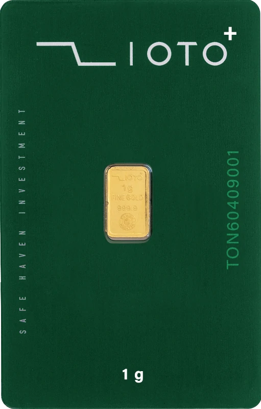 شمش طلا یک گرمی 24 عیار زیوتوپلاس